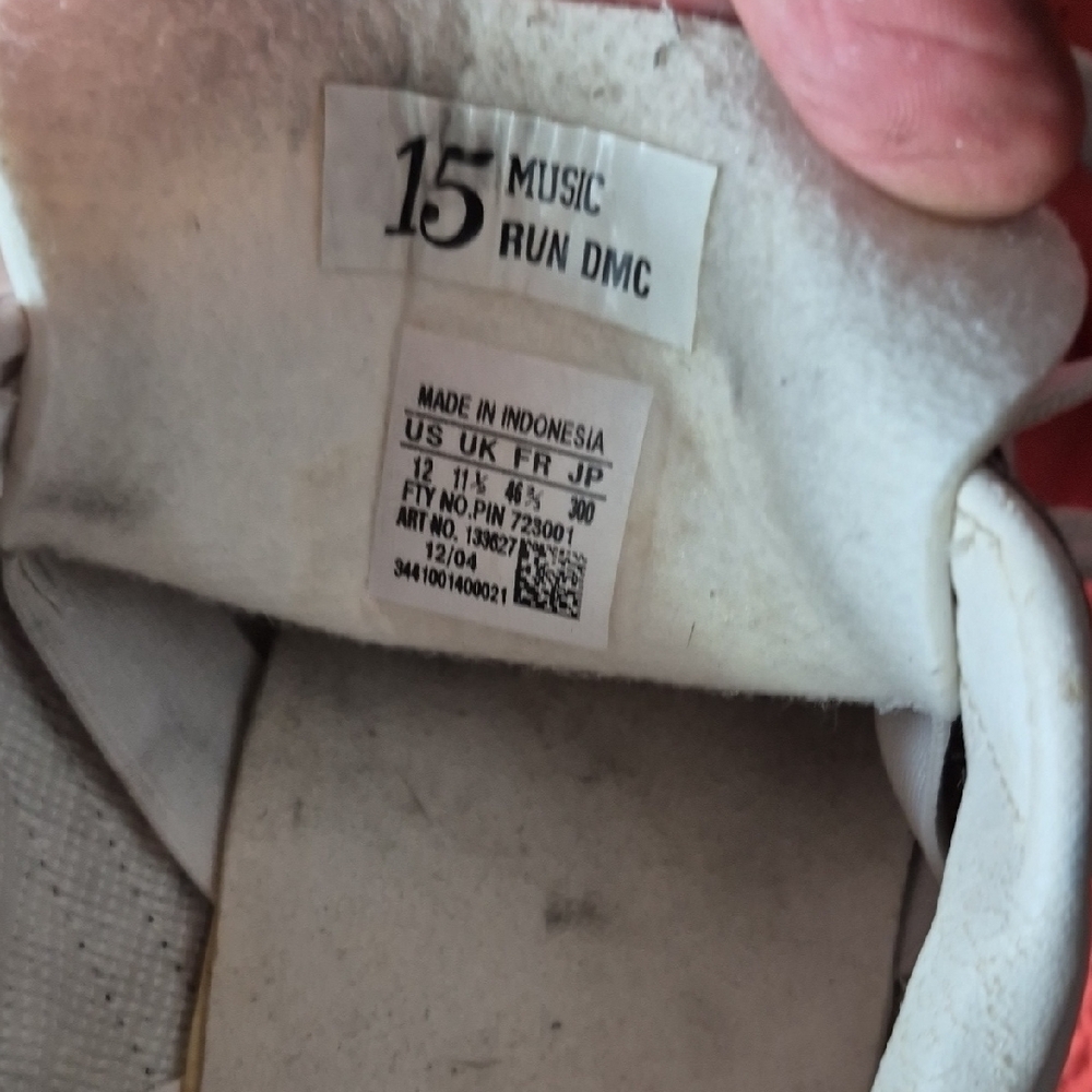 Adidas RUN DMC White and Black Sneakers - Picture 6 of 7